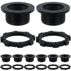 8Pcs 20Mm/0.8Inch Black round Rocker Switch Shell Mounting Panel Waterproof Dust