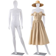 70″ White Female Mannequin Full Body Maniquine Model Stand w/ Adjustable Posture