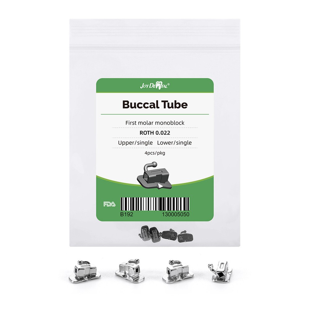 Dental Orthodontic Buccal Tube 1st Molar Bondable Non-conv Roth/MBT.022/018 Mono