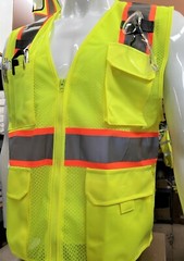 FX Two Tone High Visibility Reflective Yellow Safety Vest (XSmall-5XL)