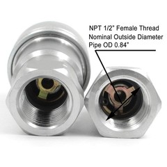 2 sets Ag 1/2″ Hydraulic Quick Connect Tractor Couplers, Ball Pioneer Style I…
