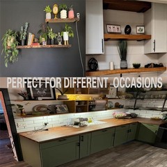 4 Pack Floating Shelf Brackets,6 Inch Industrial Wall Shelf Bracket,