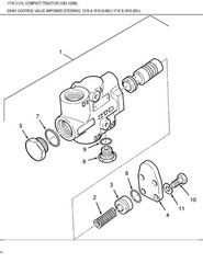 1710 Compact Utility Tractor Service Parts Catalog Ford 3 Cylinder Diesel