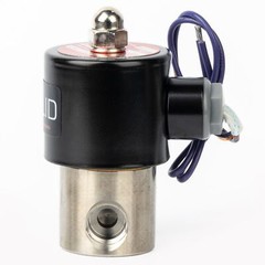 U.S. Solid 3/8 inch Electric Solenoid Valve 12V DC Stainless Steel