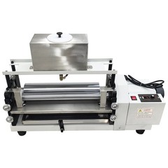 Double-sided Automatic Glue Coating Machine for Paper&Leather 15.35″ SteelRoller