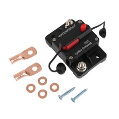 80A AMP Circuit Breaker Fuse 12-48V DC Car Boat Manual Reset Switch IP67