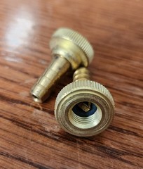 Schrader Valve 6 pack – coupling female to male 3/16 hose barb