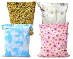 14×17 Leopard, Cloud, Marble, Roses Designer Poly Mailers, Shipping Mailing Bags