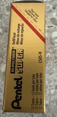 Lot of 20Tubes•Pentel•Super Hi-Polymer•Lead Refills•.5mm•C505H•Black