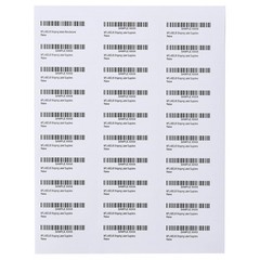 1000 Sheets 30000 Pcs 30 Up 1″ x2-5/8 Shipping Address Barcode Labels for Laser