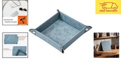Modern Faux Leather Valet Tray – Compact Storage for Jewelry, Remotes, and More