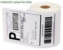 4 Rolls 4×6 Thermal Shipping Postage Labels 220/Roll Compatible Dymo 4XL 1744907