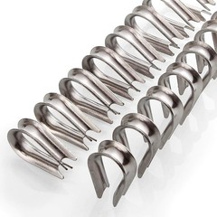 50Pcs Stainless Steel Thimble for 3/16 Steel Wire Rope Cable, M5 Rope Thimble…