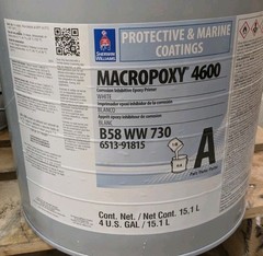 Sherwin Williams Macropoxy 4600 Epoxy Primer White Part A & B 5 gallon Kit DENTS