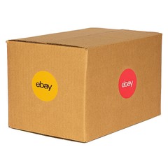Quantity 200 – 3″ eBay Stickers in Red, Blue, Green and Yellow.
