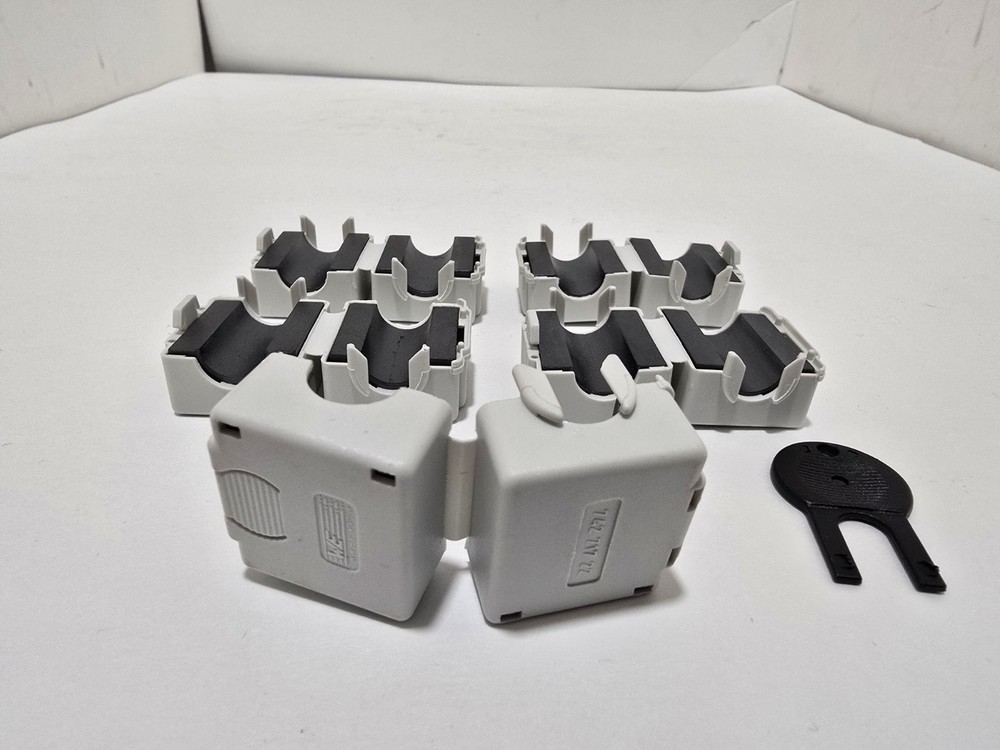 (5) Wurth Elektronik 742 717 22 Split Ferrite Cores 270 Ohm @100 MHz With Key