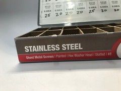 Sheet Metal Screws Painted Phillips Stainless Steel Hex Washer Head #8 slotted