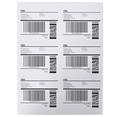 1500 4″ x 3 1/3″ Laser Ink Jet Address Shipping Self Adhesive Labels 6 per sheet
