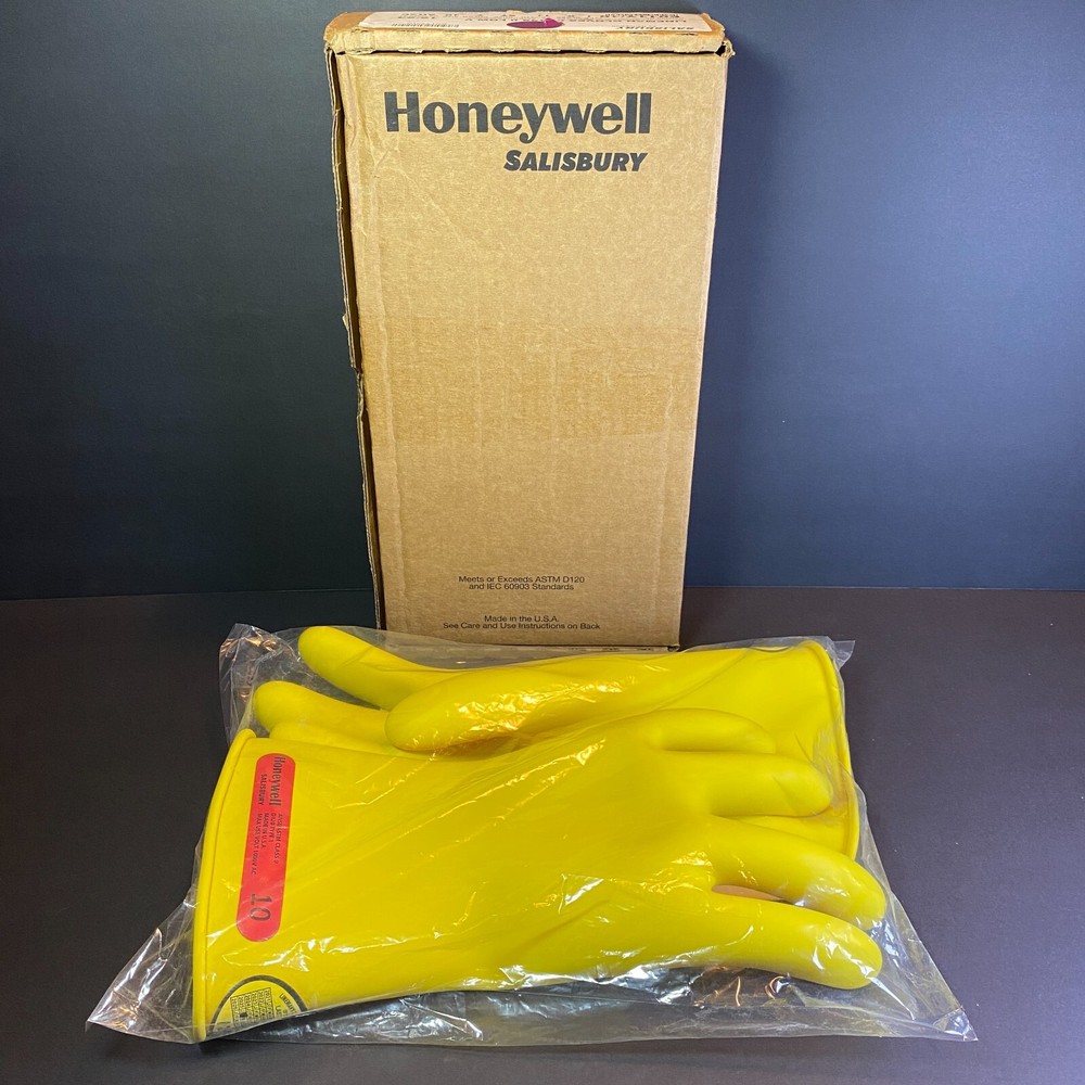Salisbury Honeywell Lineman Gloves CLASS 0 LOW V Size 10 E011Y/10 NEW FEB 2025