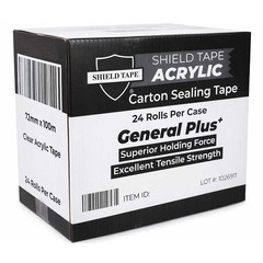 3″ 1.75MIL 55Y, 1CS/24ROLLS ECONOMICAL GENERAL PLUS PACKAGING TAPE MEDIUM DUTY