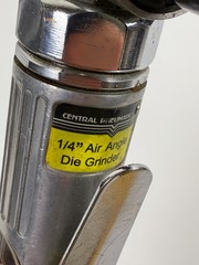 Central Pneumatic 1/4 in Air Angle Die Grinder Pneumatic Right Angle Grinder