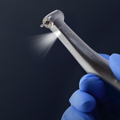 Dental LED Fiber Optic Contra Angle Handpiece 1:5 Increasing Ti-MAX X95L