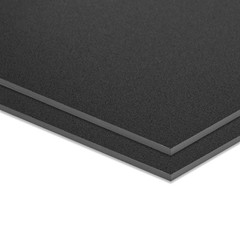 Black ABS Plastic Sheet 18x24x1/8″ – Rigid Thermoplastic for Crafts & DIY, 2-Pac