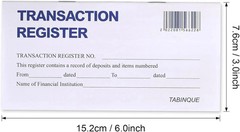 24 PCS Check Registers for Personal Checkbook, Easy to Read Checkbook Register