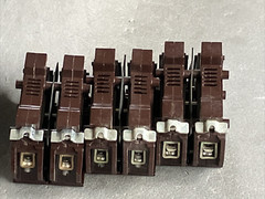 Wadsworth A230NI 30 Amp 2 Pole 2P Type A Metal Foot / Tabs Breaker A230