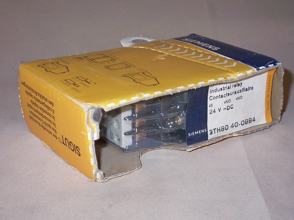 SIEMENS 3TH8040-0BB4 contactor relay 24VDC (NIB)