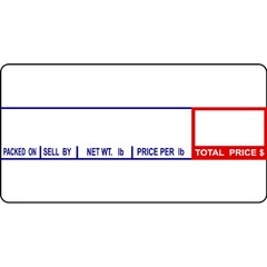 CAS LST-8000 Printing Scale Label, 58 x 30 mm, Non-UPC, 12 Rolls Per Case