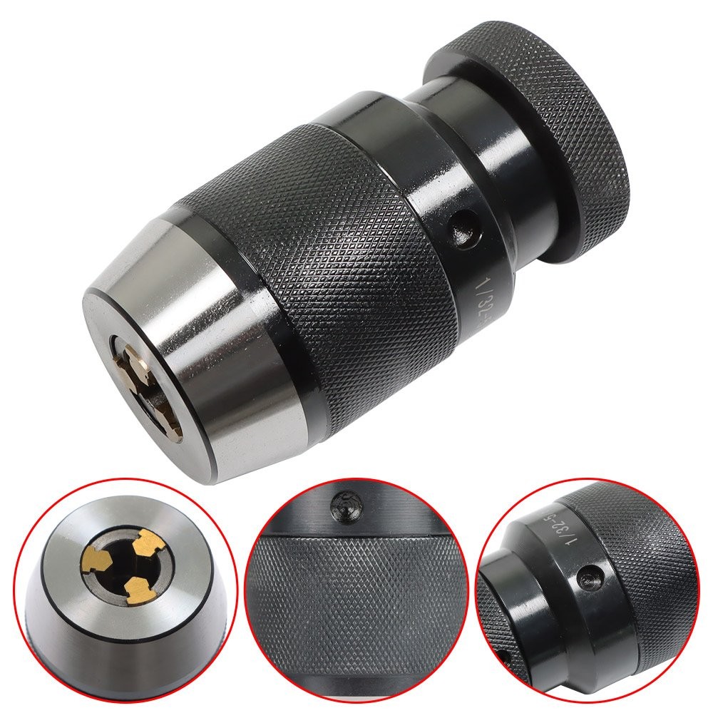 1/32″- 5/8″ Industrial Tools HD Ball Bearing Keyless Drill Chuck 3JT JT3