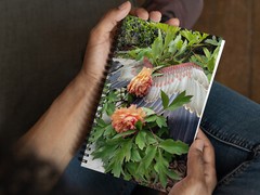 Blank Journal 5.5 × 8.5 Inches, Garden Angel – Peonies, Spiral Bound, 140 Pages