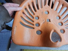 Vintage Cast Iron Tractor Seat Unbranded Painted Lot 26-16-25-K