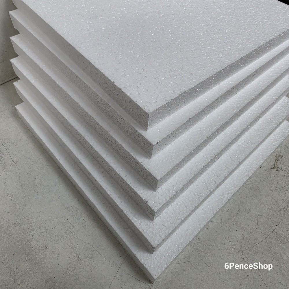 lot of 6 size: 12″ x 12″ x 1″ Polyethylene Foam Sheets Qty 6 for Package Diy