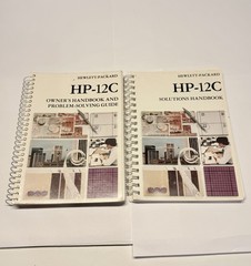 Hewlett Packard HP 12C Vintage Financial Calculator w/ Handbooks 1980s