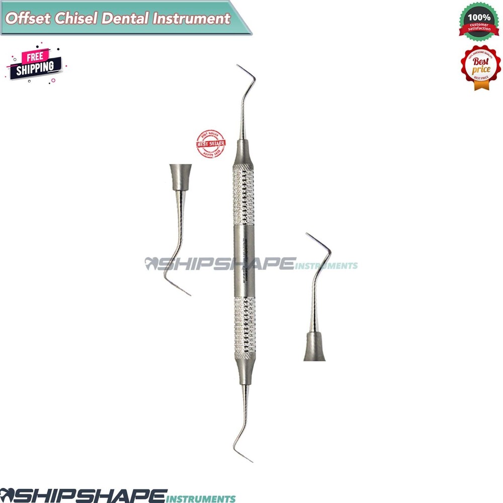 Dental Offset Enamel Chisel Surgical Hatchet Periodontal Gingival Cavity Cutting
