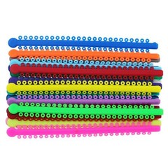 1000Pcs Dental Orthodontic Ligature Ties Braces Elastic Rubber Bands Multi-Color
