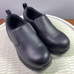 ACE Shoes For Crews Steel Toe Slip-Resistant Work Shoes Black Wom. 7,Men 5.5