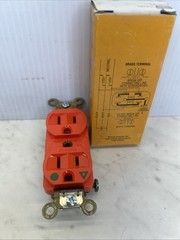 Hubbell Wiring Device-Kellems IG8200 Duplex Straight Blade Receptacle, 5-15R,