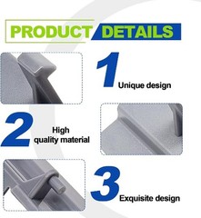Center Console Latch Replacement, Light Grey, Compatible with 2010-2018 Models,