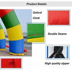 26ft Span Double Leg Arch Frame Heavy Duty PVC Oxford Cloth Inflatable No Blower