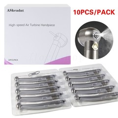 10 PCS Dental LED E-Generator Fiber Optic High Speed Handpiece 4 Hole NSK Style