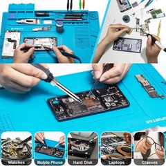 Anti-Static Heat Insulation Silicone Soldering Repair Mat Phone PC Work Desk Pad