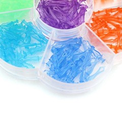 40Pcs/Box Dental Plastic Diamond Wedges Interdental Matrix Gap Diastema Adaptive
