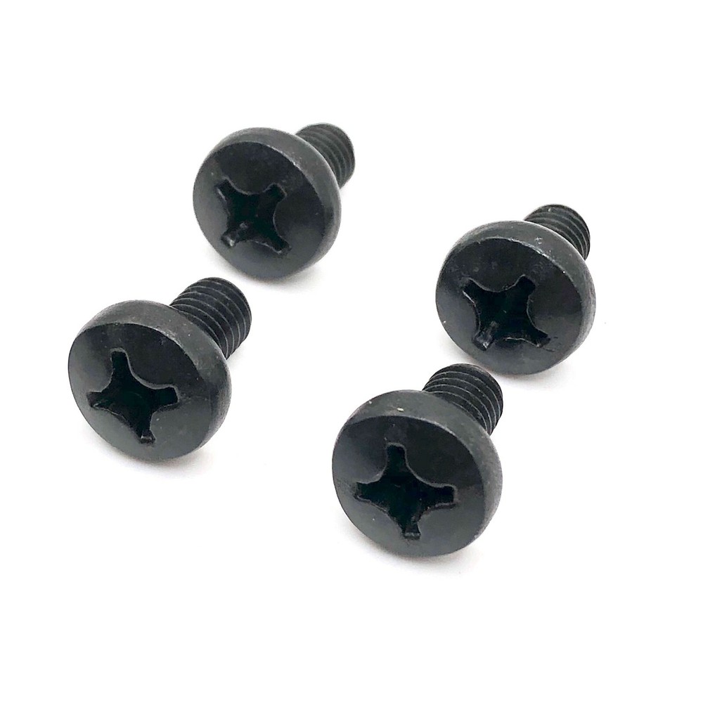 M6 x 10mm Black Oxide Phillips Pan Head DIN7985A Machine Screws – Set of 4