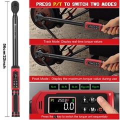 1/2-inch Digital Torque Wrench(3.8-250.8Ft.Lb/5.1-340Nm) ±1% Accuracy Digital…