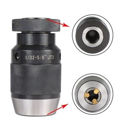 1/32″- 5/8″ Industrial Tools HD Ball Bearing Keyless Drill Chuck 3JT JT3