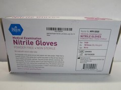 Medpride Powder Free Nitrile Exam Gloves Large Box 100 – Blue (Brand New)