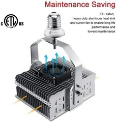 240 Watt LED Retrofit Kits Light Commercial Parking Lot Shoebox Pole Fixture E39